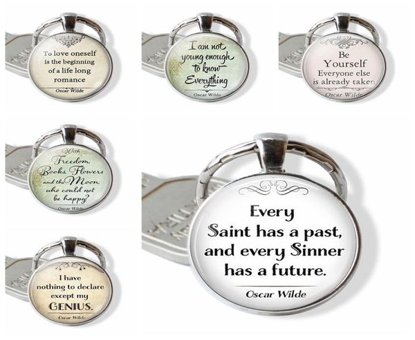 oscar wilde quote keychain inspirational quote glass cabochon metal key chains fashion glass pendant for men women3240495, Silver
oscar wilde quote keychain inspirational quote glass cabochon metal key chains fashion glass pendant for men women3240495, Silver