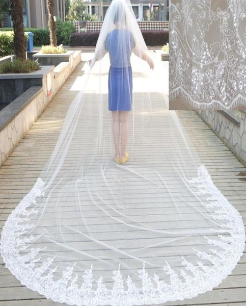 3m 4m cathedral wedding veils two layers white ivory bling bling sequins white ivory lace tulle real po wedding dresses veil2248630, Black
3m 4m cathedral wedding veils two layers white ivory bling bling sequins white ivory lace tulle real po wedding dresses veil2248630, Black