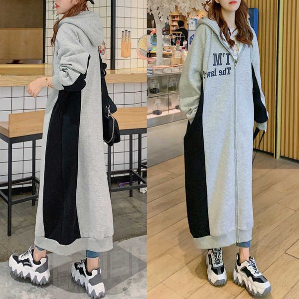 winter thick 2023 fleece zipper hoodie coat tracksuit women oversized patchwork hooded jacket long, Black
winter thick 2023 fleece zipper hoodie coat tracksuit women oversized patchwork hooded jacket long, Black