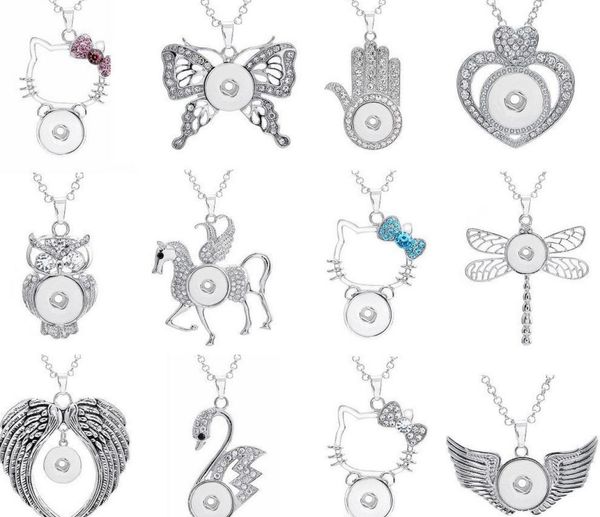 new 12 pieces lots ginger snap buttons chunk charm rhinestone pendant necklaces fit 18mm snap buttons with 60cm chains8178957, Silver
new 12 pieces lots ginger snap buttons chunk charm rhinestone pendant necklaces fit 18mm snap buttons with 60cm chains8178957, Silver