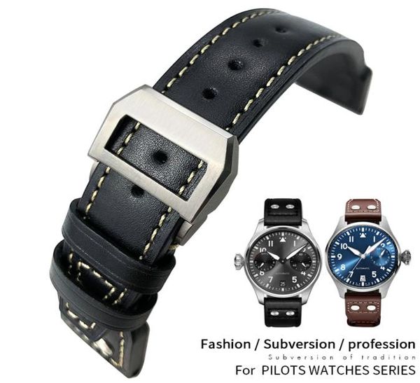 genuine leather watchband for iwc pilot watches spitfire le petit prince big pilot watch edition herit mark18 antoine 21 22mm 3885832, Black;brown
genuine leather watchband for iwc pilot watches spitfire le petit prince big pilot watch edition herit mark18 antoine 21 22mm 3885832, Black;brown
