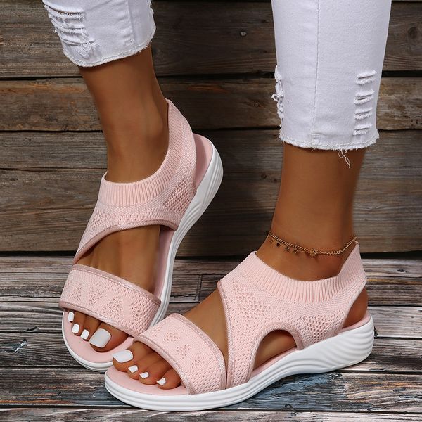 new blus size mesh breathable solid color flat bottom elastic band square toe leisure simple commuter comfortable sandals women, Black
new blus size mesh breathable solid color flat bottom elastic band square toe leisure simple commuter comfortable sandals women, Black