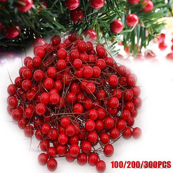 sachet bags 100/200/300pcs christmas red holly berries artificial flowers berry cherry for diy xmas new year wreath gifts decor r230605
sachet bags 100/200/300pcs christmas red holly berries artificial flowers berry cherry for diy xmas new year wreath gifts decor r230605