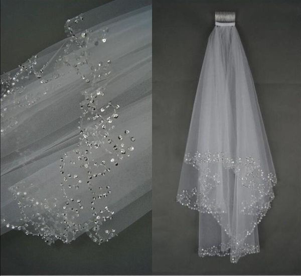 charming veu de noiva whiteivory bridal veil two layer soft tulle wedding accessories wedding veils with crystal2994533, Black
charming veu de noiva whiteivory bridal veil two layer soft tulle wedding accessories wedding veils with crystal2994533, Black