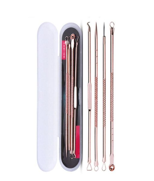 4pcs acne blackhead removal needles rose gold stainless pimple spot comedone extractor cleanser beauty face cleaning care tools8627906
4pcs acne blackhead removal needles rose gold stainless pimple spot comedone extractor cleanser beauty face cleaning care tools8627906