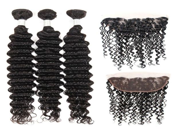 peruvian virgin human hair extensions 10a 3 bundles deep wave with 13x4 lace frontal closure human hair weaves deep wave curly hai8109990, Black
peruvian virgin human hair extensions 10a 3 bundles deep wave with 13x4 lace frontal closure human hair weaves deep wave curly hai8109990, Black