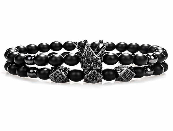 crown charm bracelet 6mm black round natural stone beads cubic micro pave cz women gold bracelet men pulseira bileklik4215565, White
crown charm bracelet 6mm black round natural stone beads cubic micro pave cz women gold bracelet men pulseira bileklik4215565, White