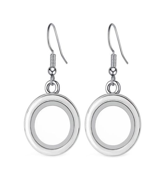 1 pair 20mm copy stainless steel living memory locket eardrop round shape glass floating locket earrings with 10pcs floating charm7748654, Silver
1 pair 20mm copy stainless steel living memory locket eardrop round shape glass floating locket earrings with 10pcs floating charm7748654, Silver