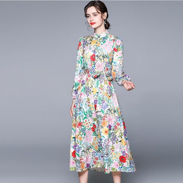 2023 summer european fashion women's floral print dress, long sleeve, stand collar, mid-calf length, acrylic material, casual style, a-, Black;gray
2023 summer european fashion women's floral print dress, long sleeve, stand collar, mid-calf length, acrylic material, casual style, a-, Black;gray