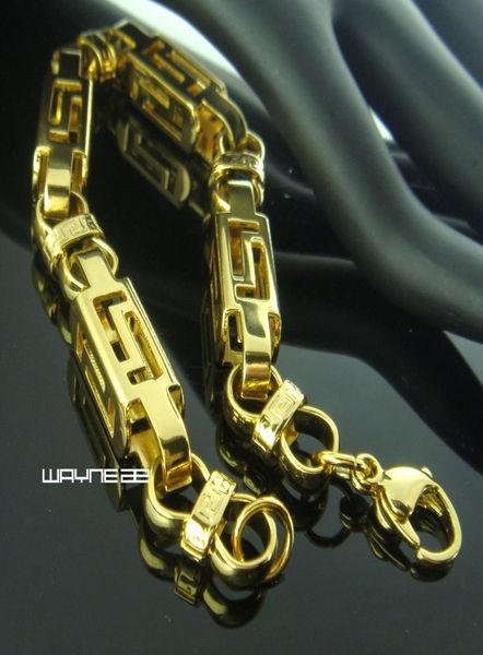 8mm 21cm stainless steel gold huge rope chain bracelet mens bling jewelry b1669894032, Black
8mm 21cm stainless steel gold huge rope chain bracelet mens bling jewelry b1669894032, Black