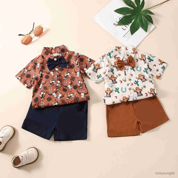 clothing sets vintage summer children kids boys 1-5years cattle print short sleeve button shirts and shorts pants holiday outfits, White
clothing sets vintage summer children kids boys 1-5years cattle print short sleeve button shirts and shorts pants holiday outfits, White