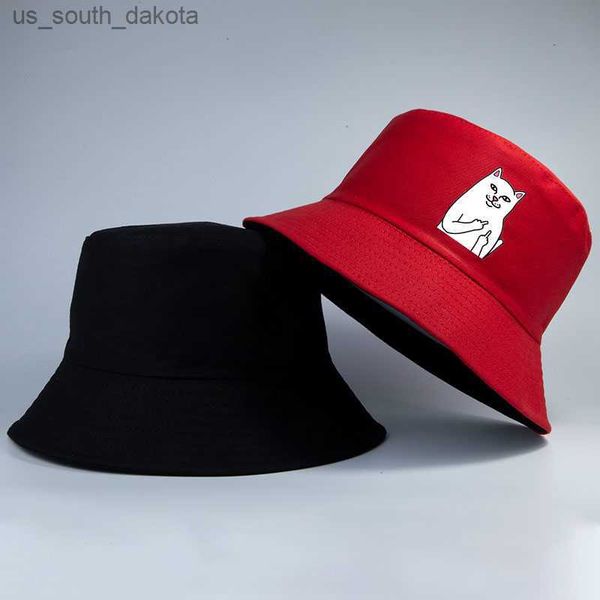 men women summer reversible bucket hat girl boy hip hop funny cat streamers lace up visor cap ladies sun hat male panama cap l230523, Blue;gray
men women summer reversible bucket hat girl boy hip hop funny cat streamers lace up visor cap ladies sun hat male panama cap l230523, Blue;gray