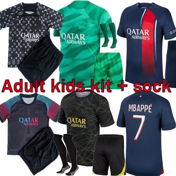 23 24 psgs mbappe soccer jerseys 2023 2024 wijnaldum sergio ramos hakimi fourth maillots de football verratti kids full kits, Black
23 24 psgs mbappe soccer jerseys 2023 2024 wijnaldum sergio ramos hakimi fourth maillots de football verratti kids full kits, Black