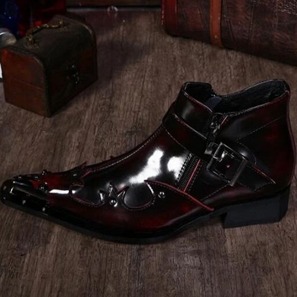 rivets leather shoes gentlemen oxfords handmade full grain leather men wedding dress shoes, Black
rivets leather shoes gentlemen oxfords handmade full grain leather men wedding dress shoes, Black