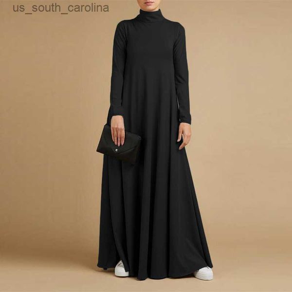 muslim dresses abayas for women vintage solid maxi dress women's turtleneck sundress casual long sleeve maxi vestidos s-5xl l230522, Black;gray
muslim dresses abayas for women vintage solid maxi dress women's turtleneck sundress casual long sleeve maxi vestidos s-5xl l230522, Black;gray