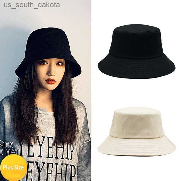 women large size sun bucket hat big head fisherman black beige cotton panama cap plus size bucket hats 54-57cm 57-60cm 60-63cm l230523, Blue;gray
women large size sun bucket hat big head fisherman black beige cotton panama cap plus size bucket hats 54-57cm 57-60cm 60-63cm l230523, Blue;gray