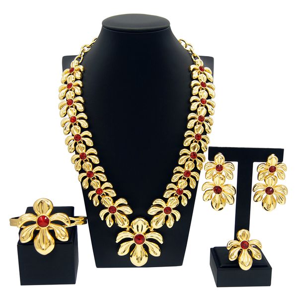 romantic flower shape jewelry set necklace earrings ring four piece set ladies party banquet jewelry set, Black
romantic flower shape jewelry set necklace earrings ring four piece set ladies party banquet jewelry set, Black