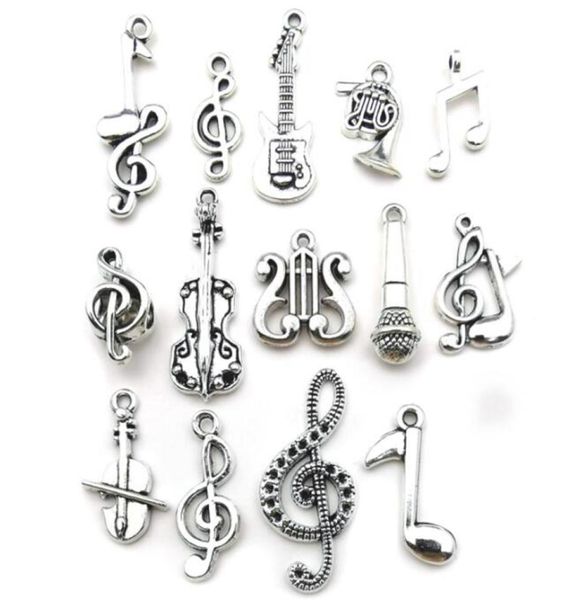 100pcs mixed charms musical guitar note piano french horn saxophone antique silver pendant for making cute earrings pendants neckl9910757, Bronze;silver
100pcs mixed charms musical guitar note piano french horn saxophone antique silver pendant for making cute earrings pendants neckl9910757, Bronze;silver