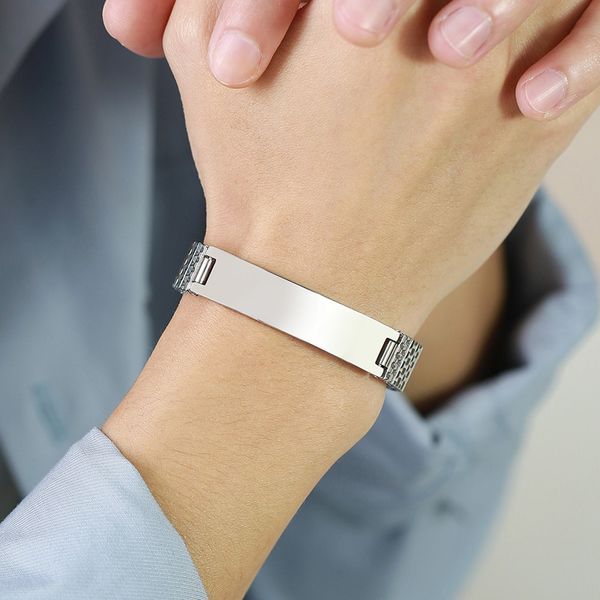 vintage mens bracelet stainless steel watch belt shaped link chain elastic bracelet with medical markings wristband bracelet jewelry for men, Black
vintage mens bracelet stainless steel watch belt shaped link chain elastic bracelet with medical markings wristband bracelet jewelry for men, Black