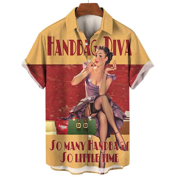 retro summer lady patterns short sleeve street shirts for men custom d print sublimation men's shirts casual wear d, White;black
retro summer lady patterns short sleeve street shirts for men custom d print sublimation men's shirts casual wear d, White;black