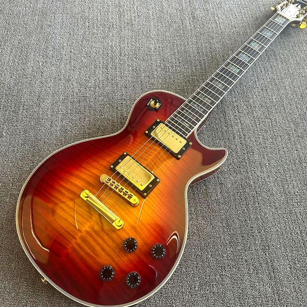 custom shop, lp custom electric guitars, gold hardware, flame maple ebony binding, 22frets guitar ing
custom shop, lp custom electric guitars, gold hardware, flame maple ebony binding, 22frets guitar ing