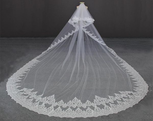 luxury 5 meters lace edge 2 layers bling sequined lace wedding veil with comb 2 t bridal veil wedding accessories8239898, Black
luxury 5 meters lace edge 2 layers bling sequined lace wedding veil with comb 2 t bridal veil wedding accessories8239898, Black