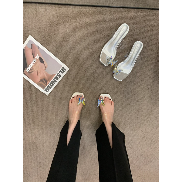 transparent flat slippers fairy 2023 new summer outside wear french thick heel sandals stylish and comfortable womens shoes, Black
transparent flat slippers fairy 2023 new summer outside wear french thick heel sandals stylish and comfortable womens shoes, Black
