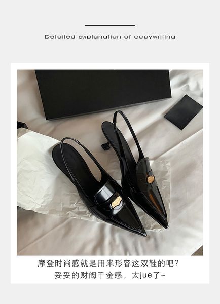 summer french new single shoe fashion pointed ol after empty cat heel baotou sandals female, Black
summer french new single shoe fashion pointed ol after empty cat heel baotou sandals female, Black