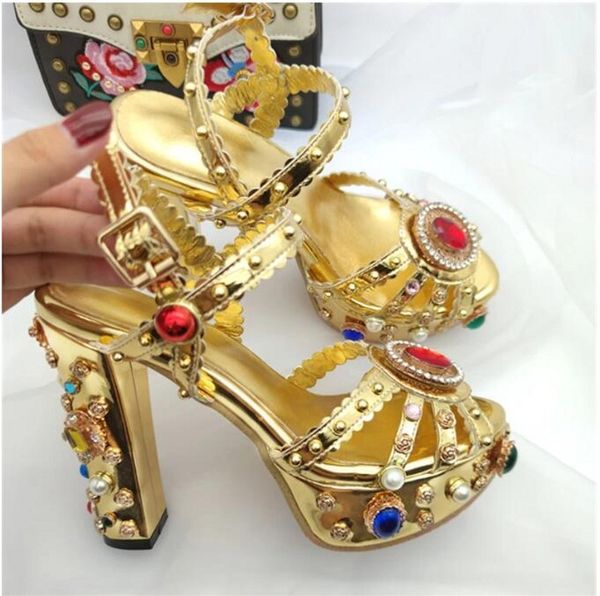 gold crystal sandals for women platform wedding platform shoes buckle strap high heel female summer gladiators, Black
gold crystal sandals for women platform wedding platform shoes buckle strap high heel female summer gladiators, Black