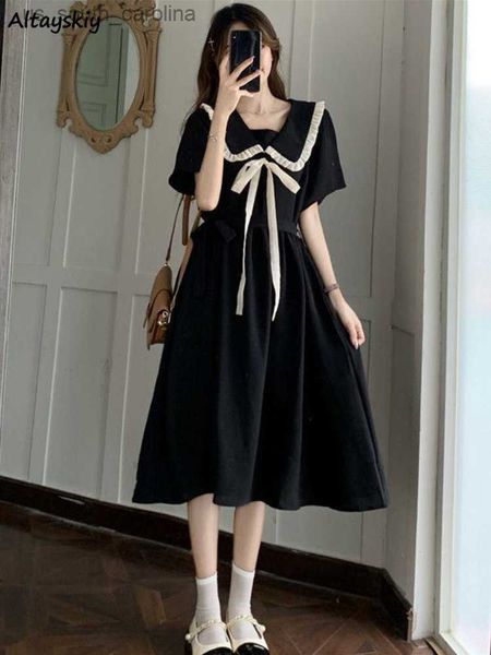 dress women peter pan collar elegant midi summer sweetheart french style panelled all-match vacation young casual harajuku daily l230522, Black;gray
dress women peter pan collar elegant midi summer sweetheart french style panelled all-match vacation young casual harajuku daily l230522, Black;gray