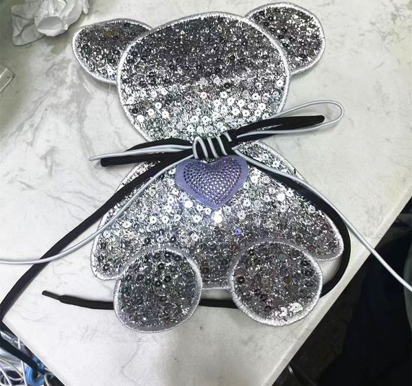 fashion silver sequin bear sewing patch decorative clothing accessories wholesale manufacturers, Black
fashion silver sequin bear sewing patch decorative clothing accessories wholesale manufacturers, Black