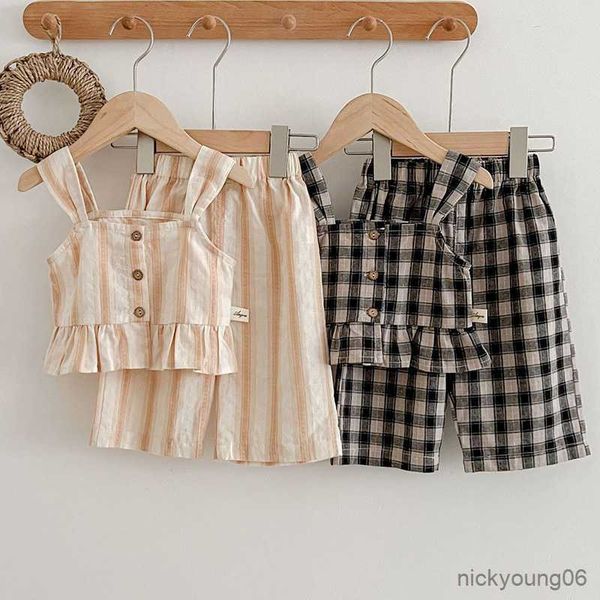 clothing sets summer kids clothes suit sleeveless cotton striped vest and pants baby girls set sister, White
clothing sets summer kids clothes suit sleeveless cotton striped vest and pants baby girls set sister, White