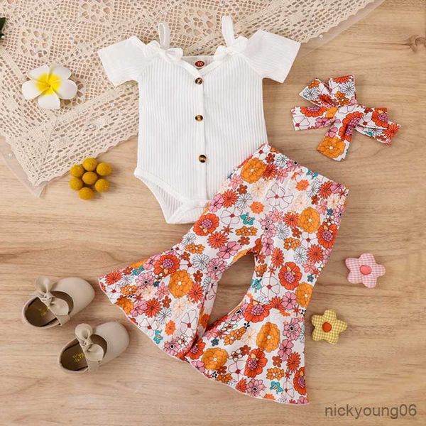 clothing sets 2 colors newborn baby girls summer 0-24m off shoulder button short sleeve bodysuits and flare long pant and headwear, White
clothing sets 2 colors newborn baby girls summer 0-24m off shoulder button short sleeve bodysuits and flare long pant and headwear, White
