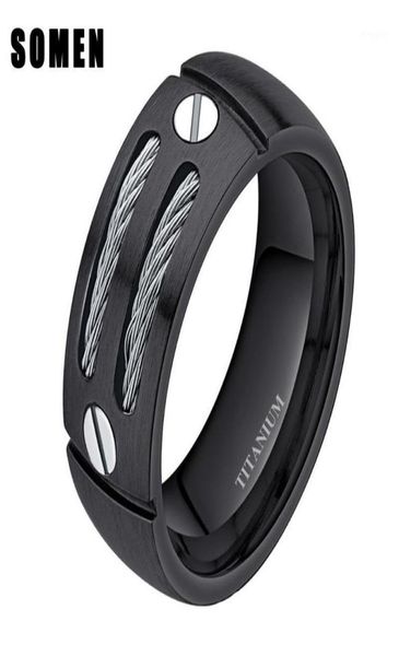 wedding rings 8mm men039s black cable screw inlay titanium ring cool band punk rock male jewelry bague homme anel masculino17118785, Slivery;golden
wedding rings 8mm men039s black cable screw inlay titanium ring cool band punk rock male jewelry bague homme anel masculino17118785, Slivery;golden