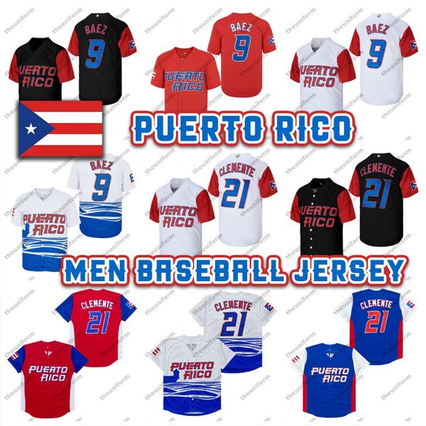 men's puerto rico 21 roberto clemente 1 melendez world game classic 9 baez baseball jersey size s-xxxl, Blue;black
men's puerto rico 21 roberto clemente 1 melendez world game classic 9 baez baseball jersey size s-xxxl, Blue;black