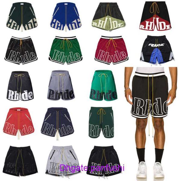 wholesale designer shorts online shop rhude american high street fashion brand loose sports two color patchwork striped five point for men, White;black
wholesale designer shorts online shop rhude american high street fashion brand loose sports two color patchwork striped five point for men, White;black