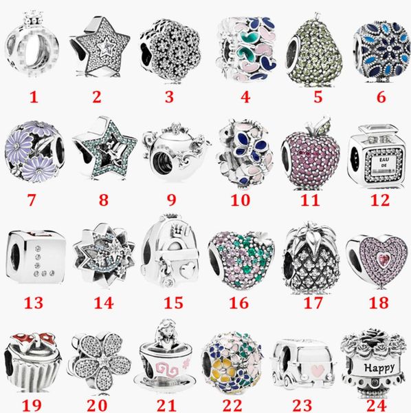 fine jewelry authentic 925 sterling silver bead fit charm bracelets four-leaf clover crown pentagram perfume safety chain pendant diy beads1, Black
fine jewelry authentic 925 sterling silver bead fit charm bracelets four-leaf clover crown pentagram perfume safety chain pendant diy beads1, Black