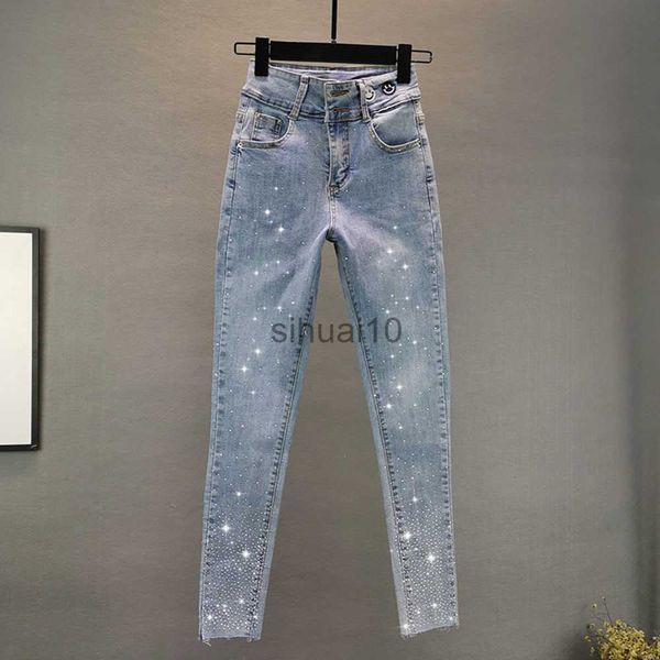women's jeans jeans for women trendy 2022 spring autumn new high waist slimming rhinestone pencil pants street stretch skinny trousers, Blue
women's jeans jeans for women trendy 2022 spring autumn new high waist slimming rhinestone pencil pants street stretch skinny trousers, Blue