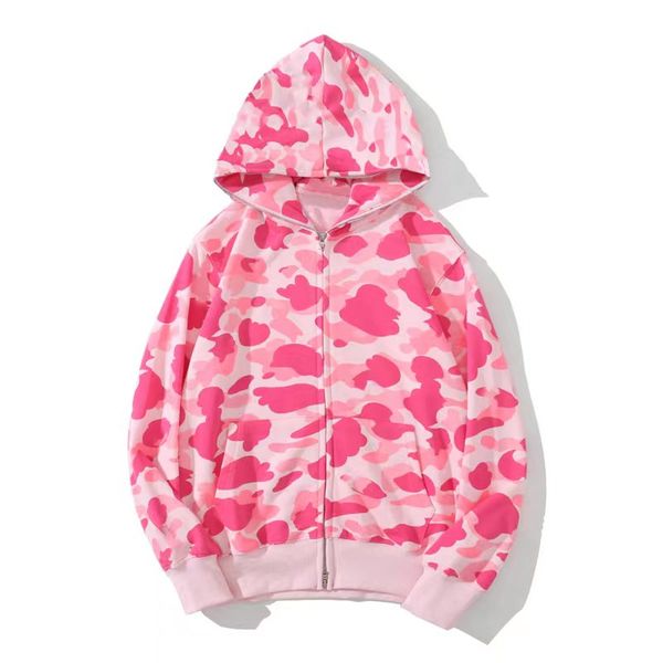 designer mens women hoodie pink shark pattern casual long sleeve sportwear camouflage full zip up hoodies jacket black white colorful hoodie
designer mens women hoodie pink shark pattern casual long sleeve sportwear camouflage full zip up hoodies jacket black white colorful hoodie