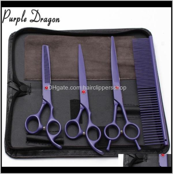 4pcs 7 inch purple dragon stainless hairdresser for mascotas cutting shears thinning groomingfordog pets 2f6rs hair qccj05913014
4pcs 7 inch purple dragon stainless hairdresser for mascotas cutting shears thinning groomingfordog pets 2f6rs hair qccj05913014