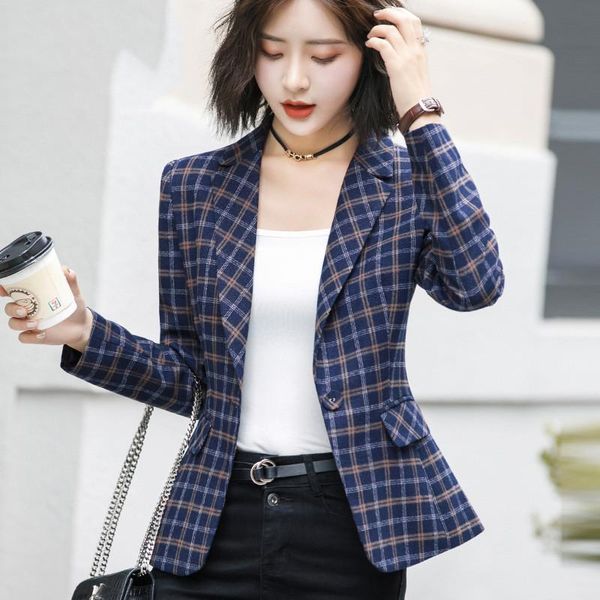 pants highquality plaid jacket vintage plaid with pocket office lady casual style blazer women wear single button suits coat p342, White
pants highquality plaid jacket vintage plaid with pocket office lady casual style blazer women wear single button suits coat p342, White