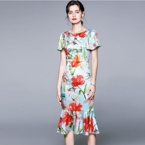 2023 summer european fashion women's a-line satin print dress | short sleeve, mid-calf length | floral pattern, sizes s-xxl, Black;gray
2023 summer european fashion women's a-line satin print dress | short sleeve, mid-calf length | floral pattern, sizes s-xxl, Black;gray