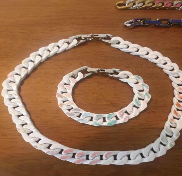 new fashion colored enamel and stainless steel necklaces bracelets for mens lady women lover gift hip hop jewelry with box nrj6553625, Golden;silver
new fashion colored enamel and stainless steel necklaces bracelets for mens lady women lover gift hip hop jewelry with box nrj6553625, Golden;silver