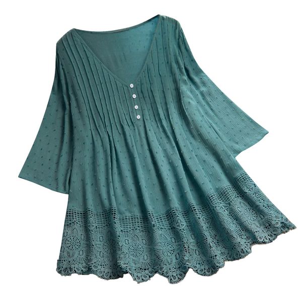 shirts women and blouses spring summer cotton lace blouse crochet lace blouses shirt women 3/4 sleeve v neck loose plus size, White
shirts women and blouses spring summer cotton lace blouse crochet lace blouses shirt women 3/4 sleeve v neck loose plus size, White