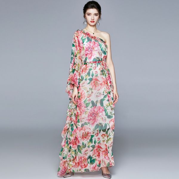 2023 spring european women's basic & casual chiffon dress, lotus edge long skirt, a-line silhouette, one-shoulder, floral print, nylon, Black;gray
2023 spring european women's basic & casual chiffon dress, lotus edge long skirt, a-line silhouette, one-shoulder, floral print, nylon, Black;gray