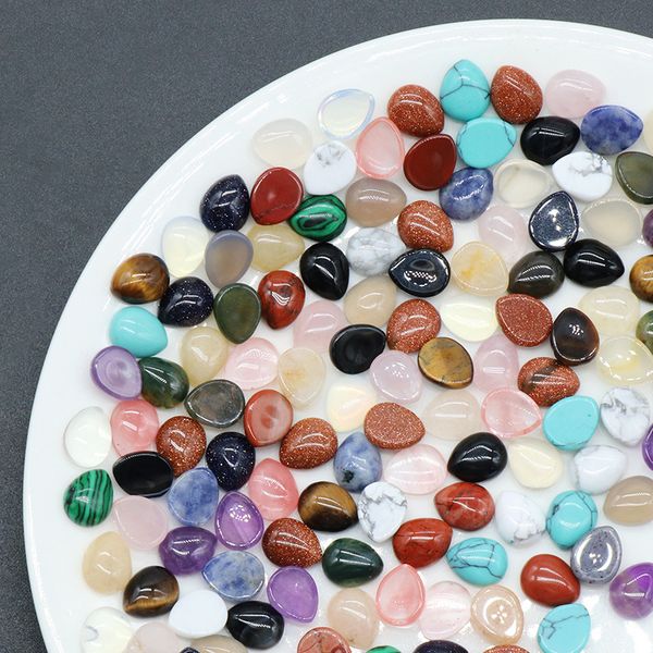 10mm natural stone pink rose quartz opal tiger's eye turquoise waterdrop shape charms white black crystal cab cabochons beads for jewel
10mm natural stone pink rose quartz opal tiger's eye turquoise waterdrop shape charms white black crystal cab cabochons beads for jewel
