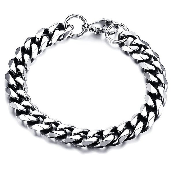 5pcs/set vintage mens bracelet stainless steel cuban link chain braid bracelets punk jewelry for men boyfriend width 3.6/5/7/9/10.5mm yw106b, Black
5pcs/set vintage mens bracelet stainless steel cuban link chain braid bracelets punk jewelry for men boyfriend width 3.6/5/7/9/10.5mm yw106b, Black