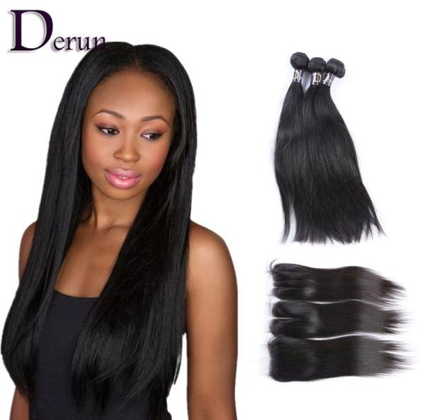 part middle part 3 part lace closure with 3 bundles silky straight 100 human hair brazilian peruvian indian malaysian 3018201, Black
part middle part 3 part lace closure with 3 bundles silky straight 100 human hair brazilian peruvian indian malaysian 3018201, Black