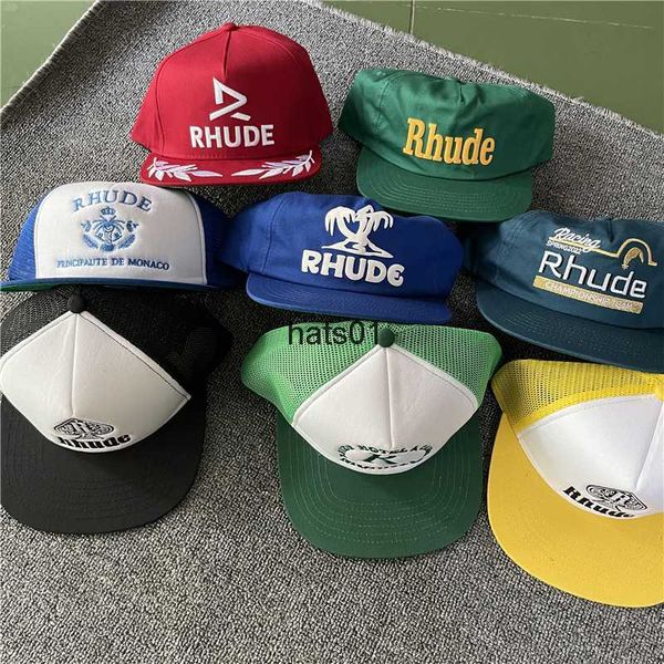 american rhude embroidered logo trendy brand summer new sun hat truck cap, Blue;gray
american rhude embroidered logo trendy brand summer new sun hat truck cap, Blue;gray