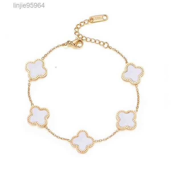 wholale jewelry luxury stainls steel 18k gold women lucky flower bracelet 2i8fq, Golden;silver
wholale jewelry luxury stainls steel 18k gold women lucky flower bracelet 2i8fq, Golden;silver